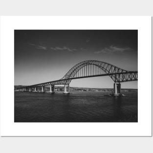 Centennial Bridge in Miramichi, New Brunswick V4 Posters and Art